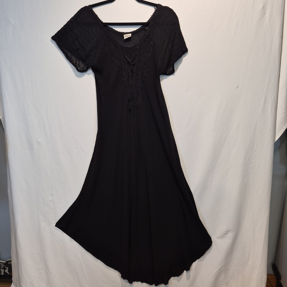 Advance Apparels Dress Free Size Boho Beach Whimsigoth Romantic Goth Fairycore